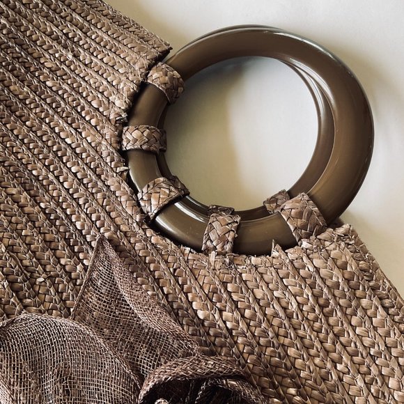 BETMAR NEW YORK Women's Summer Straw Bag NWOT - Picture 3 of 6